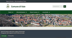 Desktop Screenshot of comune.vaie.to.it